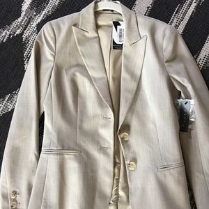 Theory tan blazer size 2